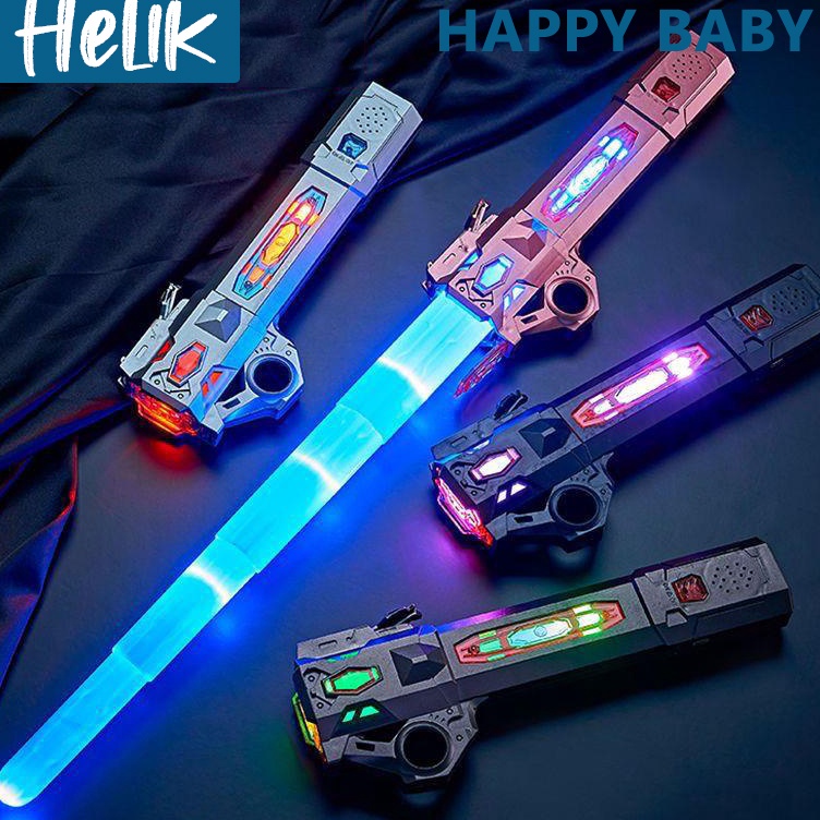 Pusat Original  Mainan Lightsaber Star Wars 2in1 Lightsaber dengan Konektor Ada Efek Suara 7 Warna C