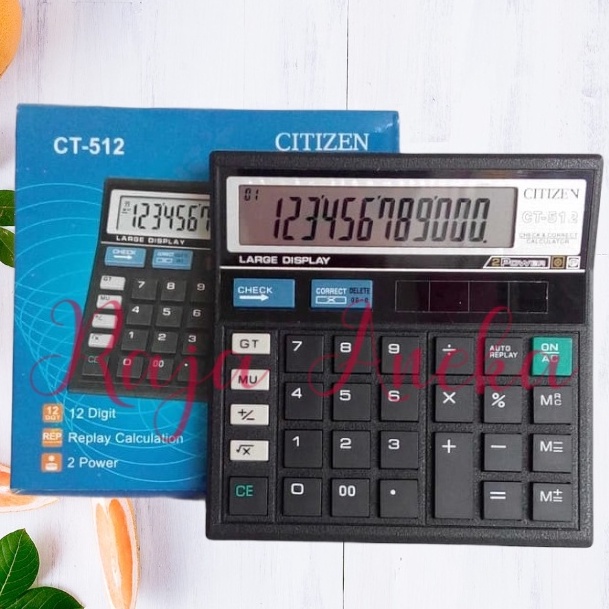 

HJ6 Kalkulator Calculator Citizen CT512 12Dit CT 512 12 Dit