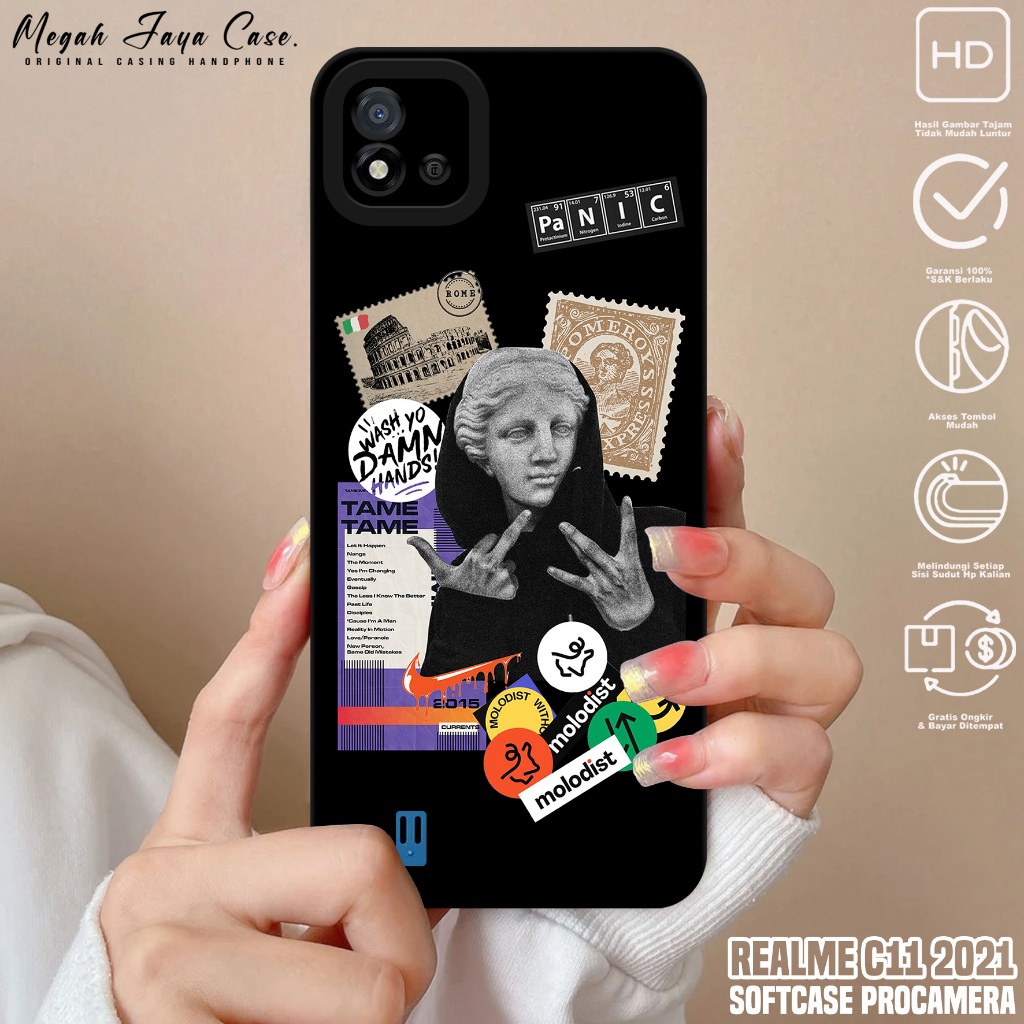 Case REALME C11 2021 - Casing Hp REALME C11 2021 Motif Estetik - Silikon Hp REALME C11 2021 - Kondom