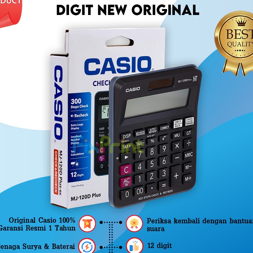 

Bonuskan Kalkulator Casio DH 16 14 DJ 24D 12D 22D MJ 1D 12D Calculator