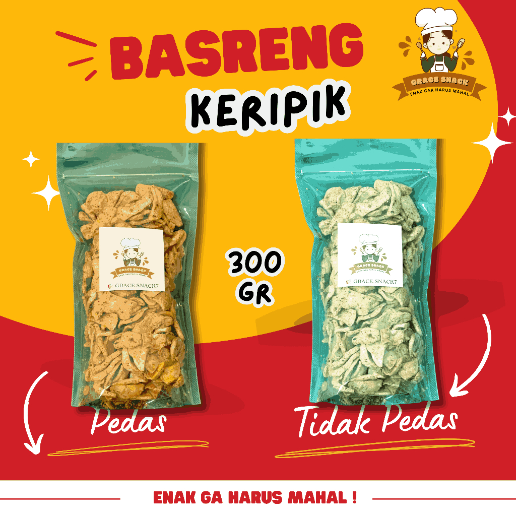 

BASRENG KERIPIK DAUN JERUK 300 GR POUCH - Grace Snack