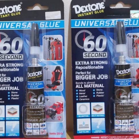 

HJ6 Dextone Instant Glue Strong Universal Glue Gel Kental Aman 6 SECONDS 2GR