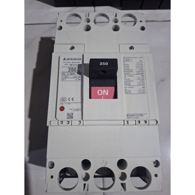 MCCB 3PHASE MITSUBISHI 300A/350A/400A/630A