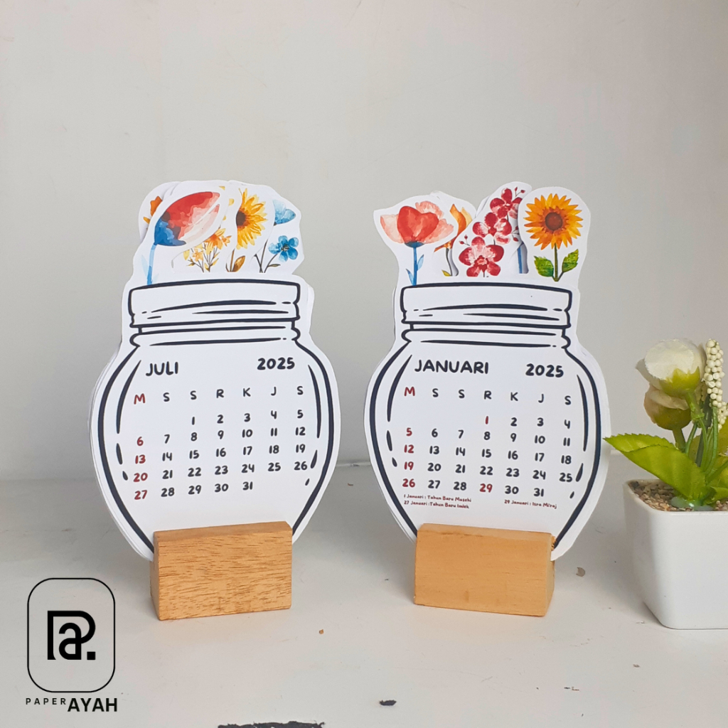 

KALENDER MEJA 2025 AESTHETIC BLOOMY FLOWERS / KALENDER MEJA AESTHETIC / CALENDAR BLOOMY FLOWERS / KALENDER DUDUK- PAPER AYAH