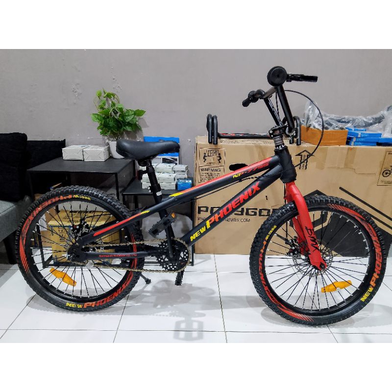 Sepeda Junior BMX 20" NEW PHOENIX BAN KECIL REM CAKRAM DISCBRAKE BARU