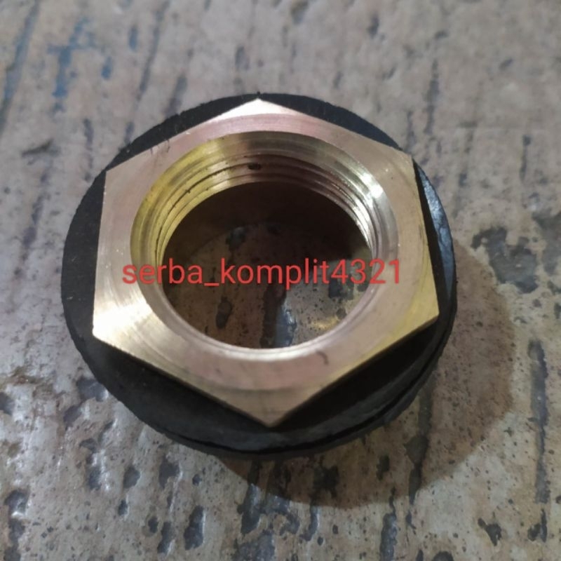 Nepel fitting Kuningan drat tandon 1 inch mur drat Kuningan tangki 1"