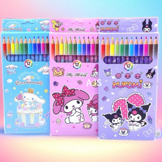 

AJS Pensil warna 12pcs /pensil warna karakter /kelir /pensil warna kayu HL14
