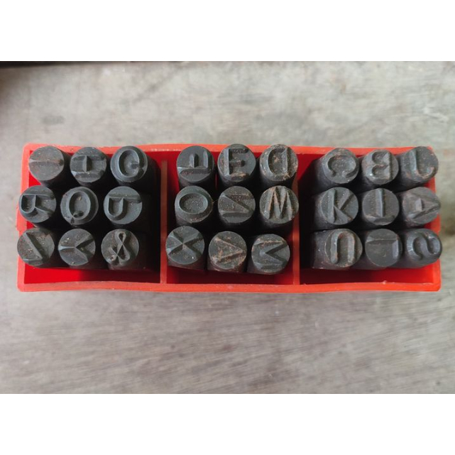 Mata Ketok 8mm Set - Obeng Ketok 8mm Set Huruf
