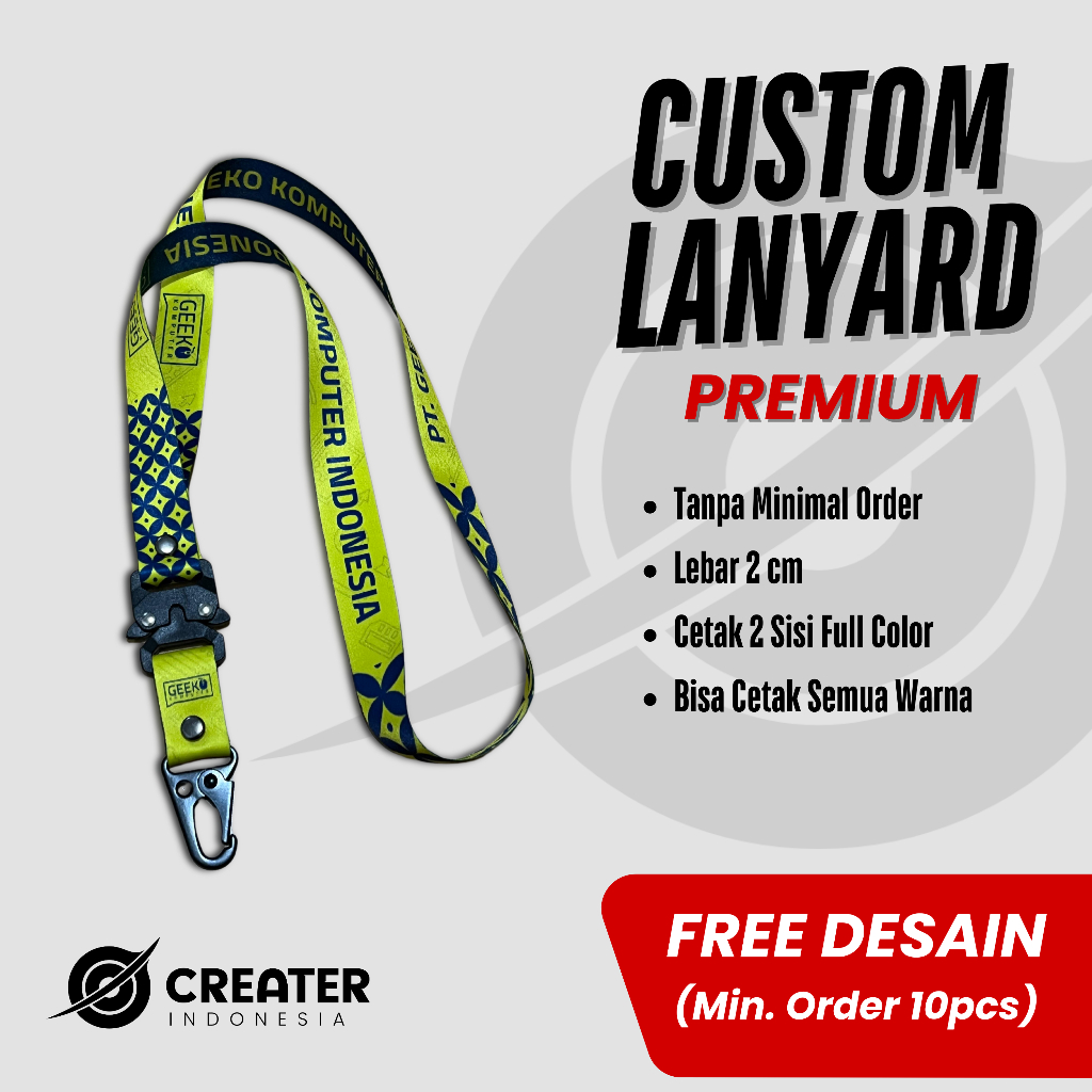 

tali id card / lanyard custom premium