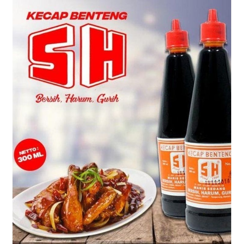 

Kecap Manis Sedang SH Benteng Botol 300ml