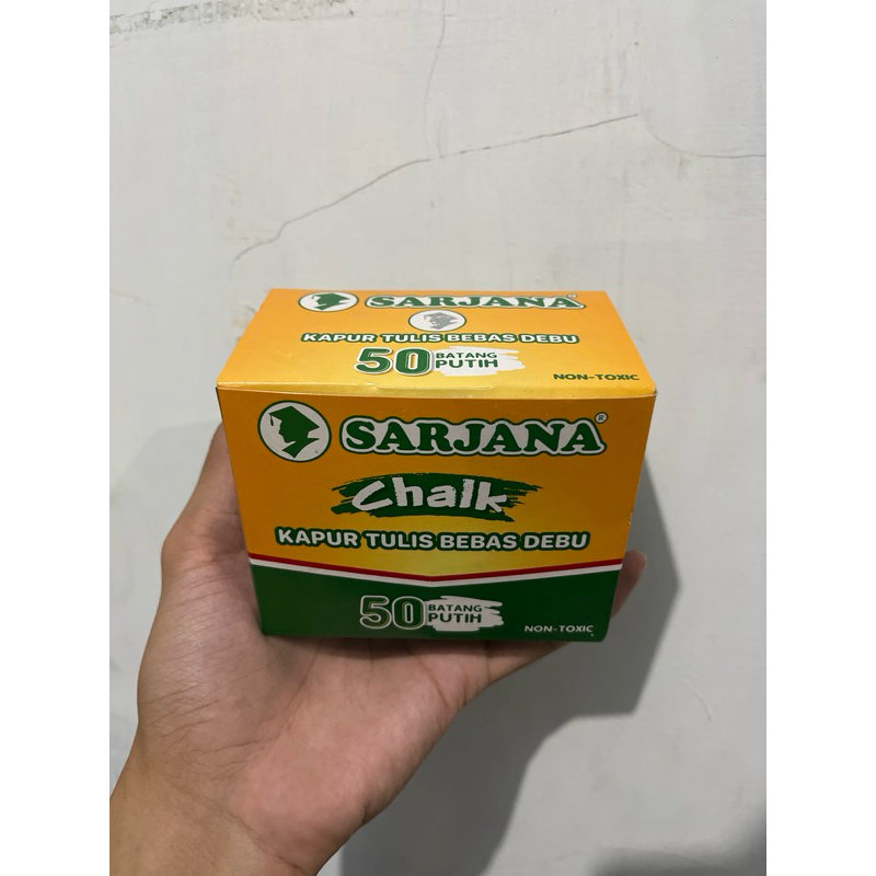 

KAPUR PAPAN TULIS / CHALK SARJANA PUTIH DAN WARNA (1 PAK)