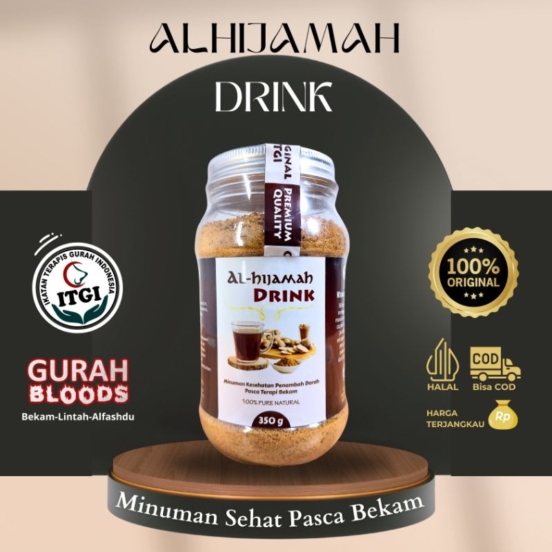

Alhijamah Drink, Minuman Jahe Merah, AMH, Minuman Pasca Bekam
