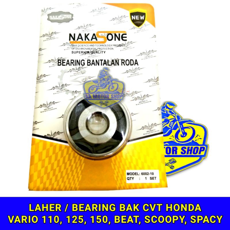 LAHER BEARING BAK CVT VARIO 110 125 150 BEAT SCOOPY SPACY MERK LOKAL BUKAN ORIGINAL HONDA