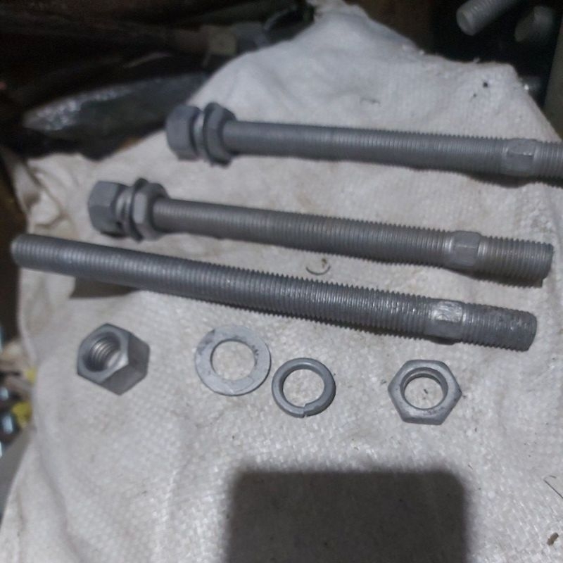 Chemical High Anchor M16x210 Hotdip Galvanize Set Nut And Washer Angkur Setara Hilti M16x210 Set Mur