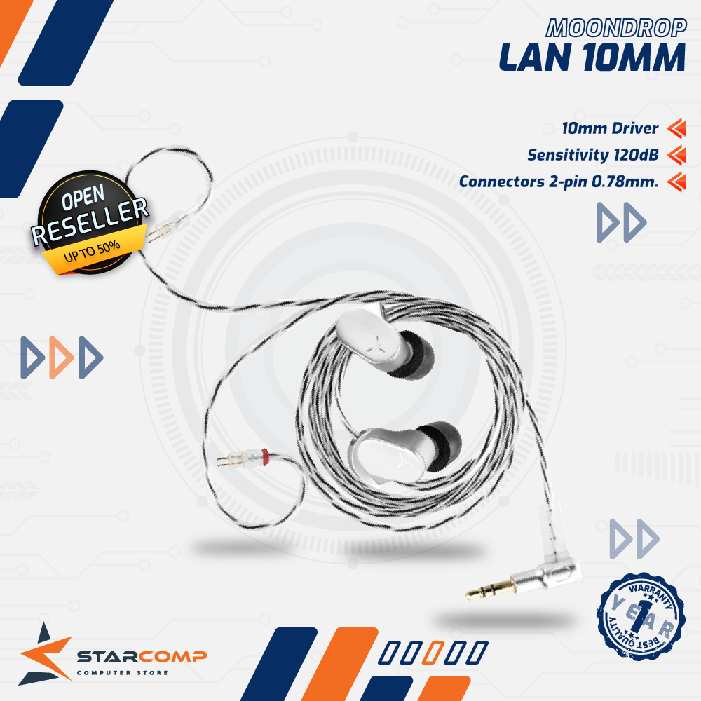 Moondrop LAN 10MM Beryllium Plated Diaphragm In Ear Monitor Earphone