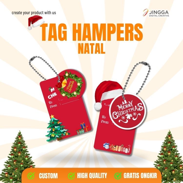 

[15 PCS] Tag Natal 2 in 1| Tag hampers Natal | Tag Kado Natal | Tag Kue Natal | Tag Buket natal Murah