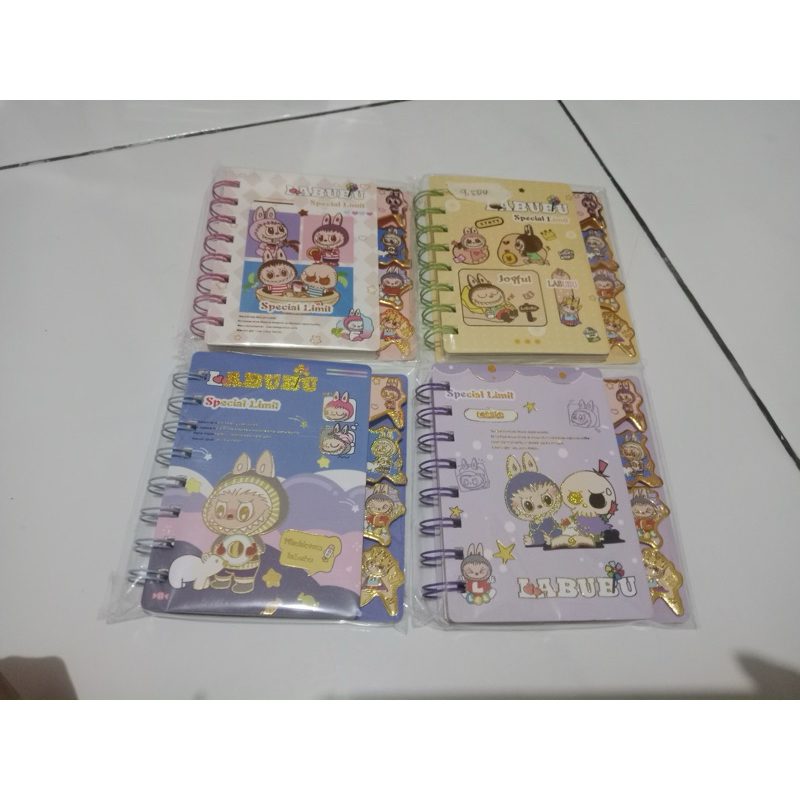 

mini notebook coil labubu buku memo pad popmart viral trendy cute anak sekolah alat tulis kantor buku kecil promo diskon note sekat Ada penutup labubu edition note book mini notepad alat tulis sekolah