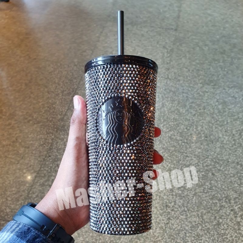 Tumbler Starbucks x Swarovski Rhinestone Charcoal Daze 2024 Limited Edition