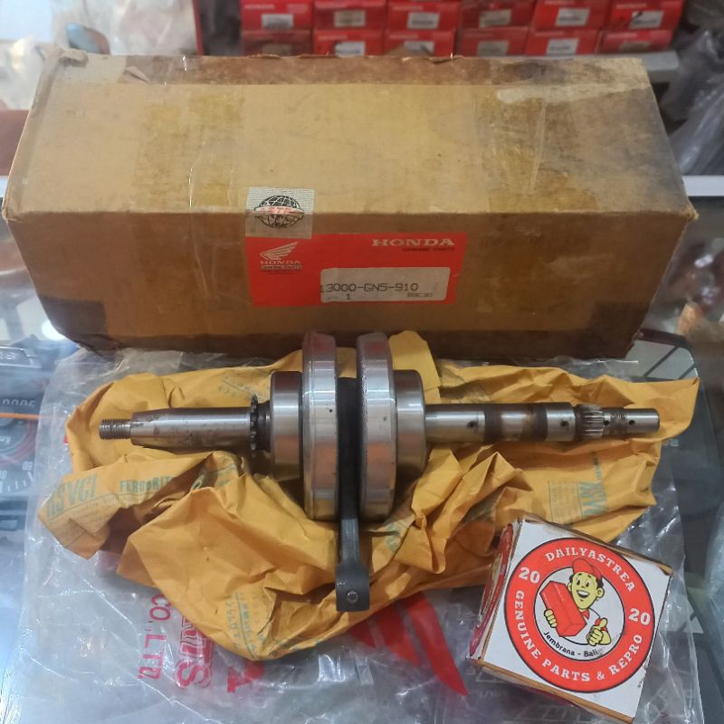 CRANKSHAFT BANDUL KRUK KRU AS HONDA ASTREA STAR PRIMA GRAND ORIGINAL ORI 13000-GN5-910