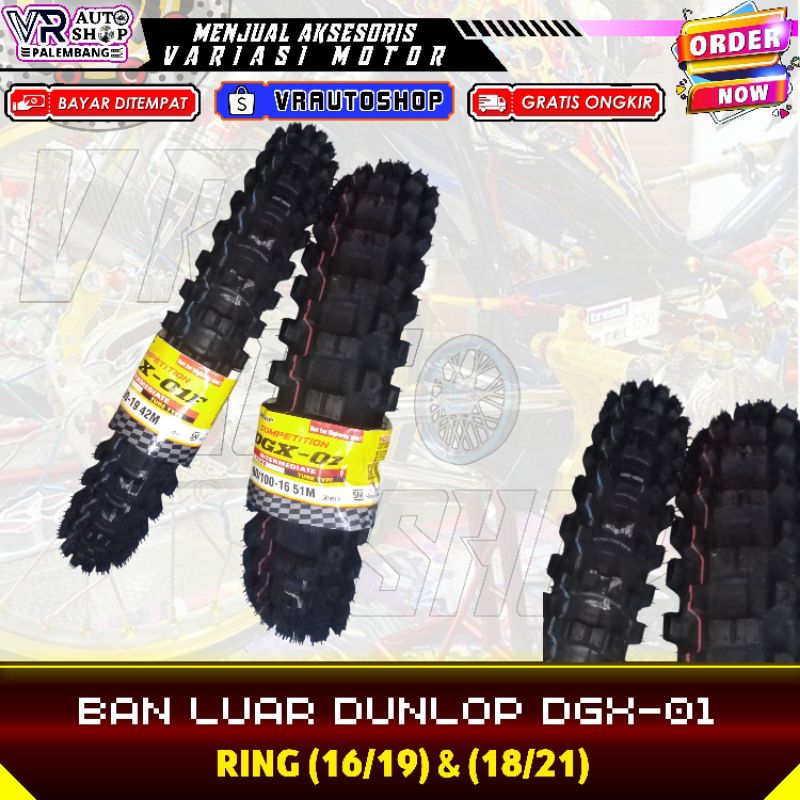 Ban Motor Cross Dunlop DGX-01 Competition Ring 16, 19, 18, 21 KLX CRF WR