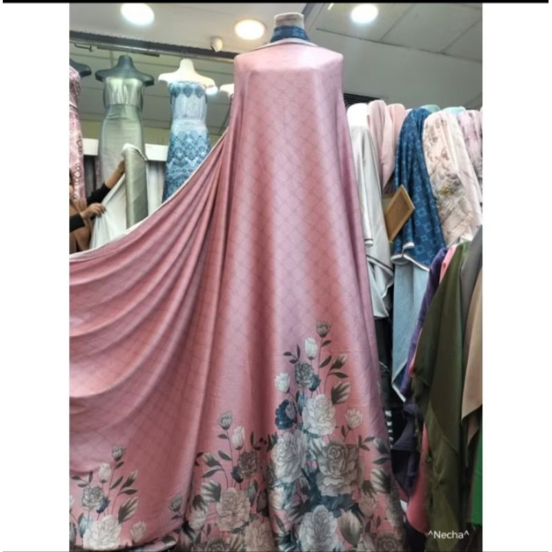 BAHAN/KAIN ARMANI MOTIF/SATIN ARMANI/KEBAYA WANITA TERBARU (MODERN MOTIF TERBARU)