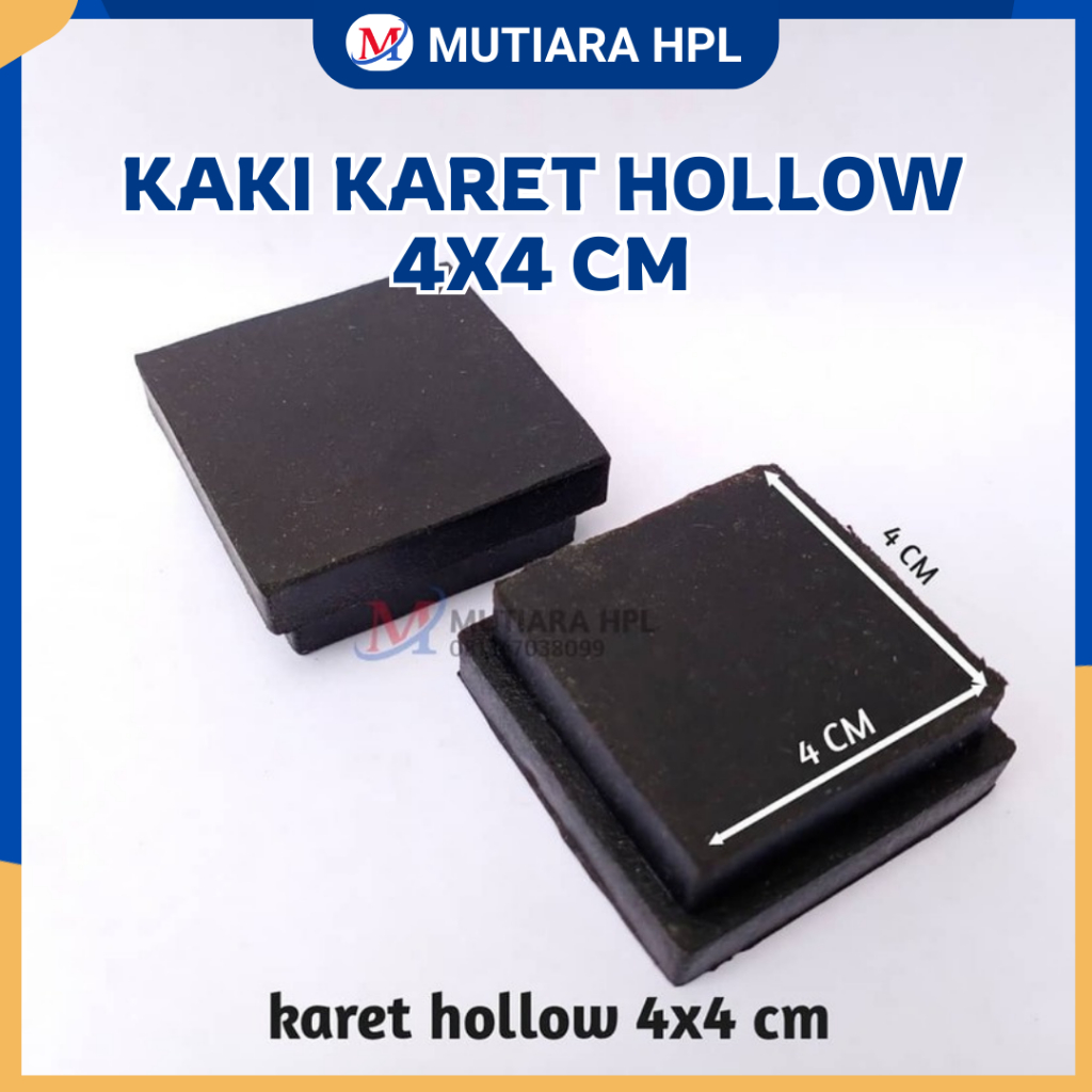 Kaki Karet Hollow Kotak Persegi Kursi Meja Besi Holo / Karet Kursi Meja Holow