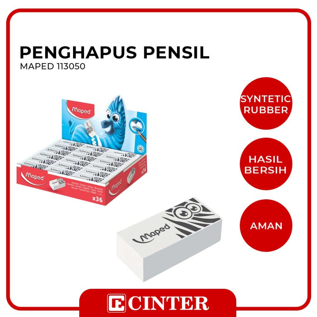 

MAPED - PENGHAPUS / KARET KOREKSI / ERASER PLAST MINI TECHNIC PULSE DISPLAY 113050
