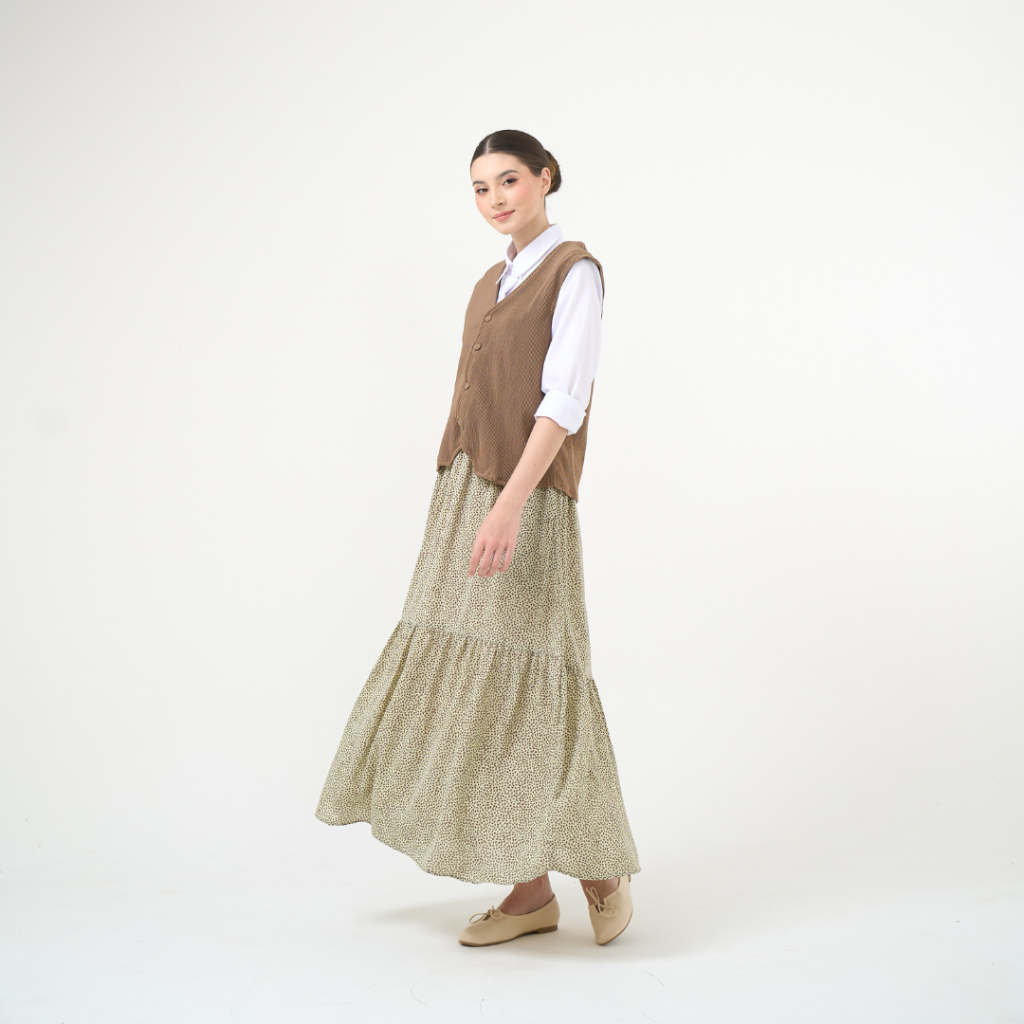 EffortlessYRM Hana Skirt | Rok Motif Bunga Flower Skirt Floral Skirt Rok Korea