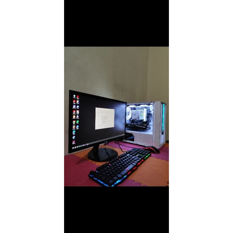 pc ryzen 5500 rx580 16gb monitor