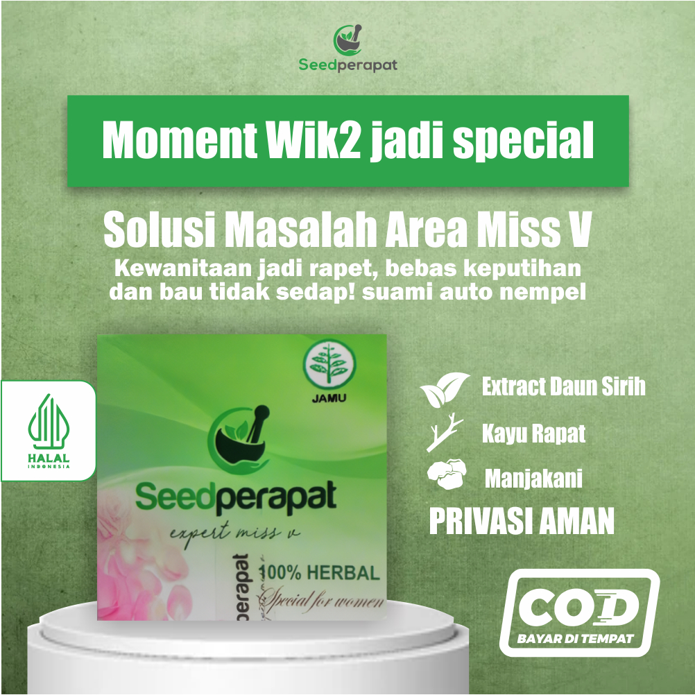 SEED PERAPAT Jamu Pelancar Haid Ampuh Mempelancar Haid Pereda Nyeri Haid Obat Pelancar Menstruasi