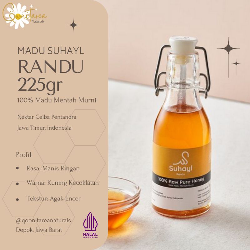 Madu Suhayl Madu Mentah Murni 100% Raw Pure Honey - Varian Randu