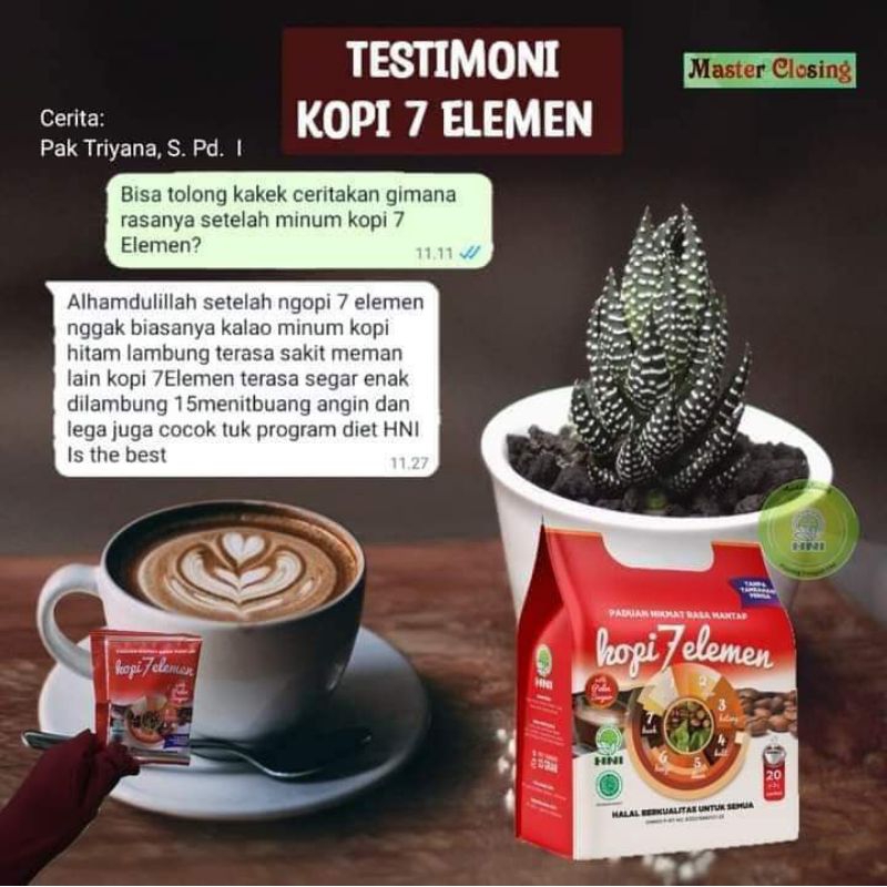 

kopi 7 elemen HNI BPOM resmi dijamin 100% original
