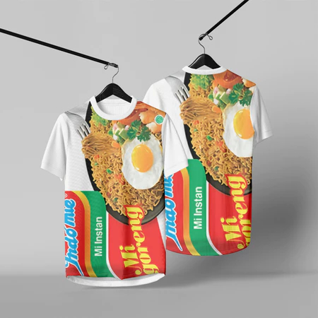 Kaos jersey indomie goreng fullprinting