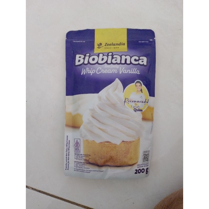 

biobianca (non dairy) whipping cream vanilla 200gr