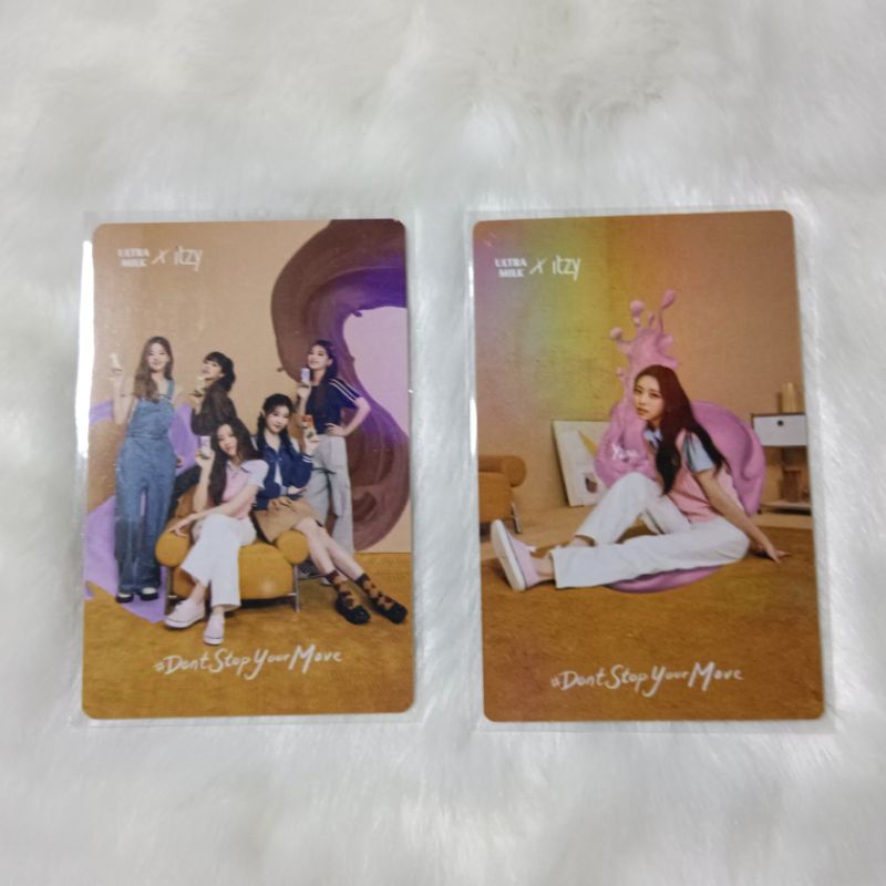 Itzy x Ultramilk Photocard Yuna