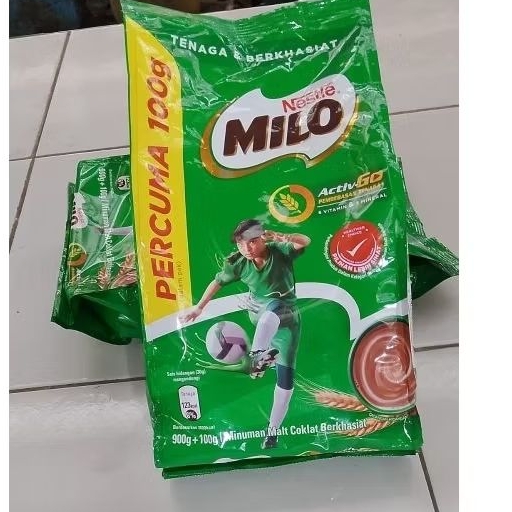 

Nestle Milo Malaysia kemasan baru 1.8Kg & 900g*free 100g
