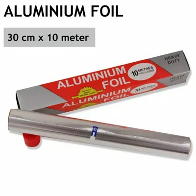 Alumunium Foil Roll Foil Warp Makanan Panjang 10 M Lebar 30 cm 10x0.3 m