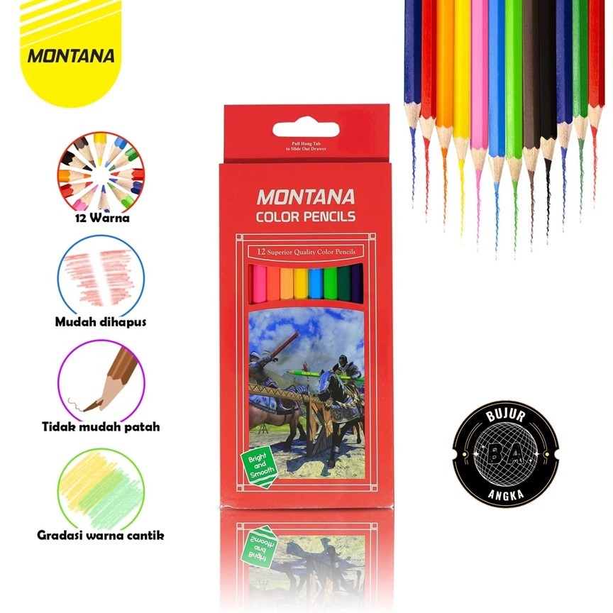 

(ECERAN) PENSIL WARNA / COLOR PENCIL PANJANG MONTANA TH-700