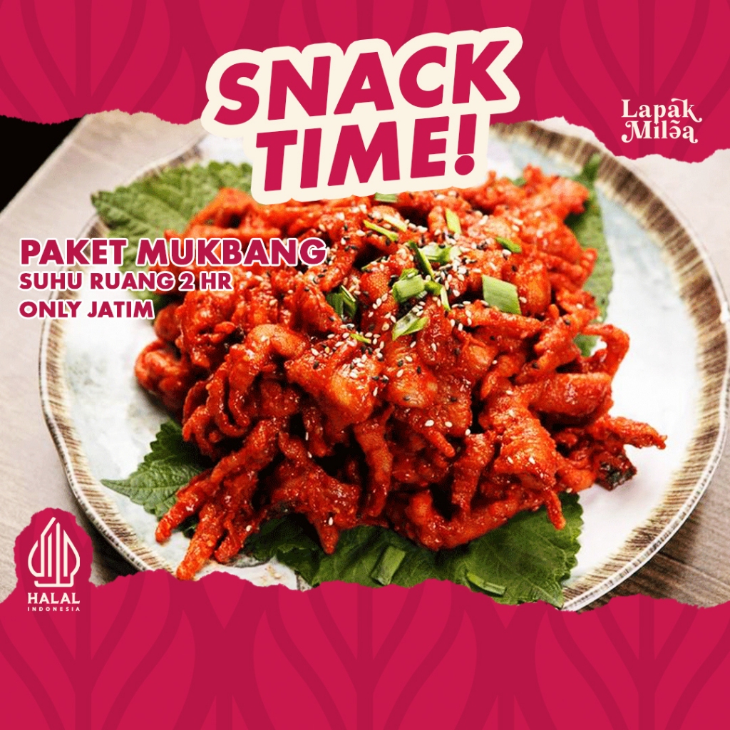 

PAKET MUKBANG - Dakbal Ceker Pedas Korea Isi 50pc