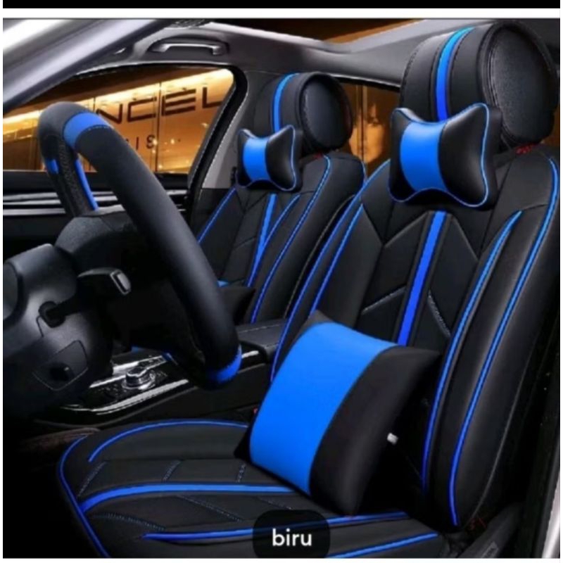 SARUNG JOK MOBIL TOYOTA RUSH GR SPORT 2024 2023 2022 2021 BONUS BANTALAN 2 DAN BONUS SARUNG STIR