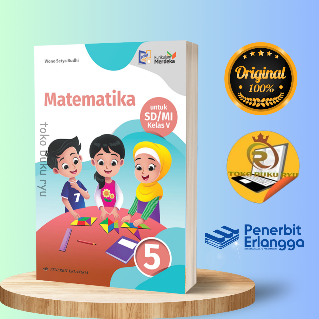 Buku Matematika Kelas 5 SD Kurikulum Merdeka Erlangga
