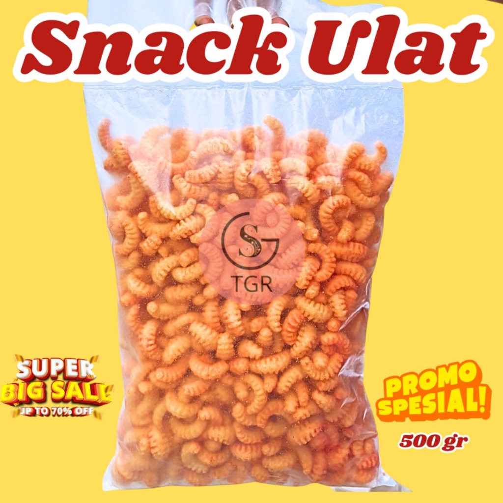 

Cemilan Ringan Varian Rasa Snack Ulat 500gr