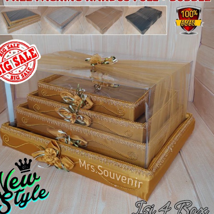 

Limit Kotak Hantaran Seserahan Pernikahan Mika Box Mewah Free Packing Tambahan Kardus Full Plus Label Fragile