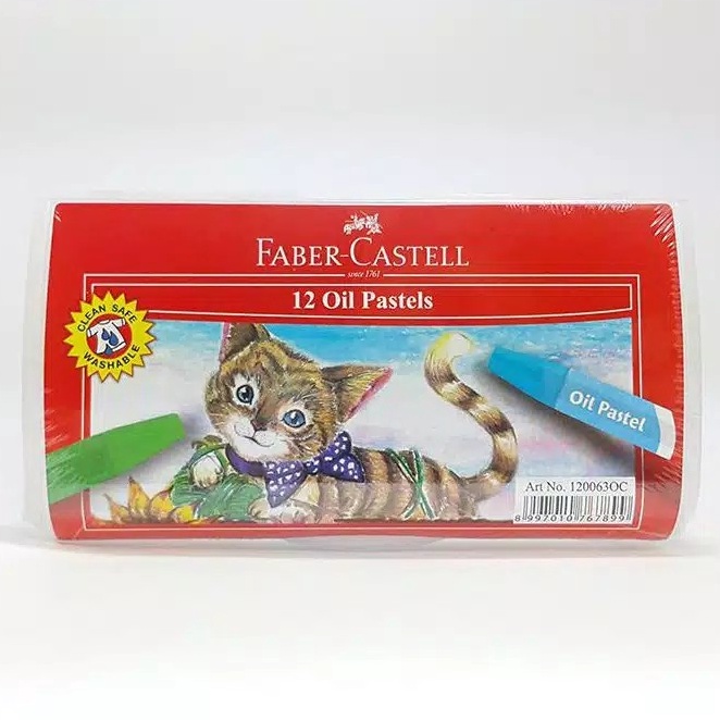 

HJ6 Crayon 12 warna Faber Castell Oil pastell 12 warna Faber Castell