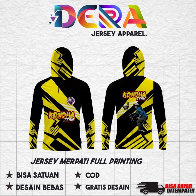Jersey Merpati Balap Bertopi Costum Desain