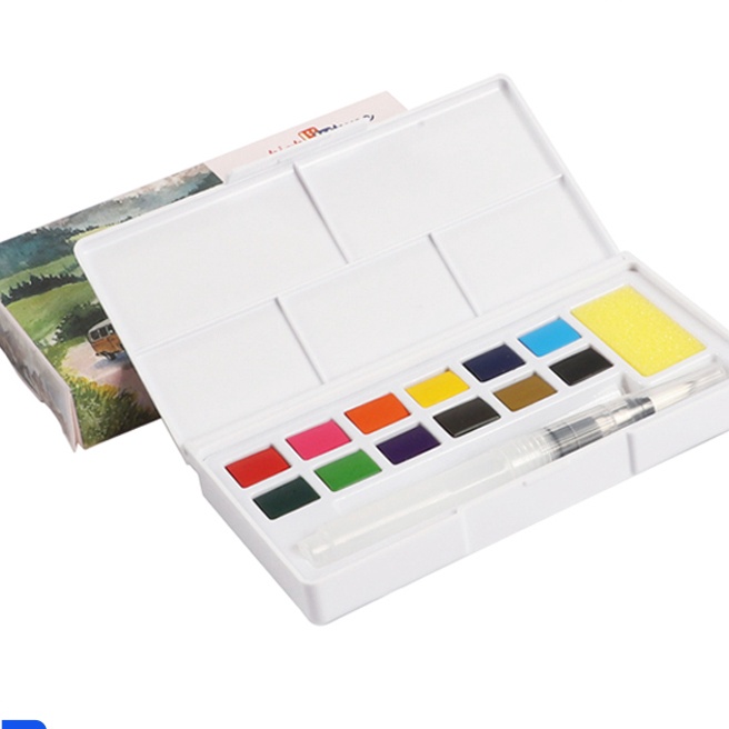

Hemat Hhtune Watercolor Set Cat Air 122448 Warna Solid Watercolor Paint Dengan Kuas Air Otomatis