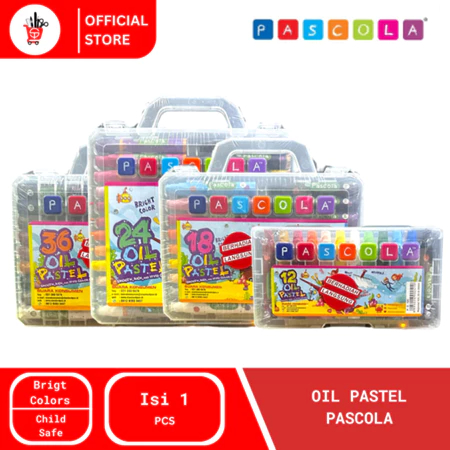 

CRAYON / OIL PASTEL PASCOLA ISI 55,36,24,18 WARNA MURAH