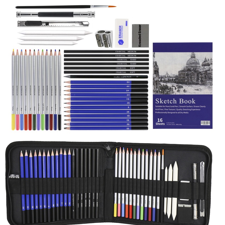 

Istimewa Set Alat Gambar 4177 Buah Set Lukisan Pensil Warna Alat Gambar Pensil Berwarna Memberikan sebuah buku sketsa