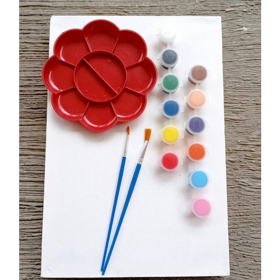 

Top RSK Lengkap Alat Lukis Kanvas 1 Set Peralatan Melukis Kuas Cat Akrilik Palet Kuas Flat Round KanvasCanvas 2 x 2 cm 2 x 3 cm dan 3 x 4 cm Paint Acrylic