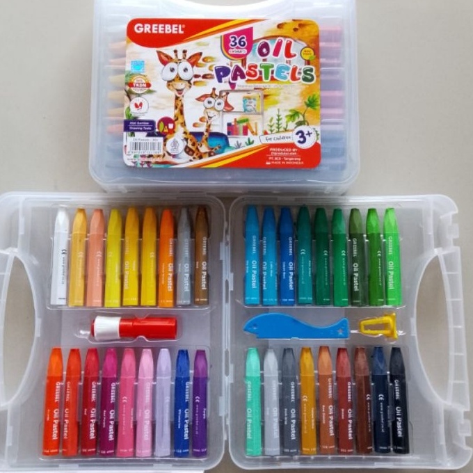

Terkini Crayon Oil Pastel Greebel 36 Warna Set Orinal